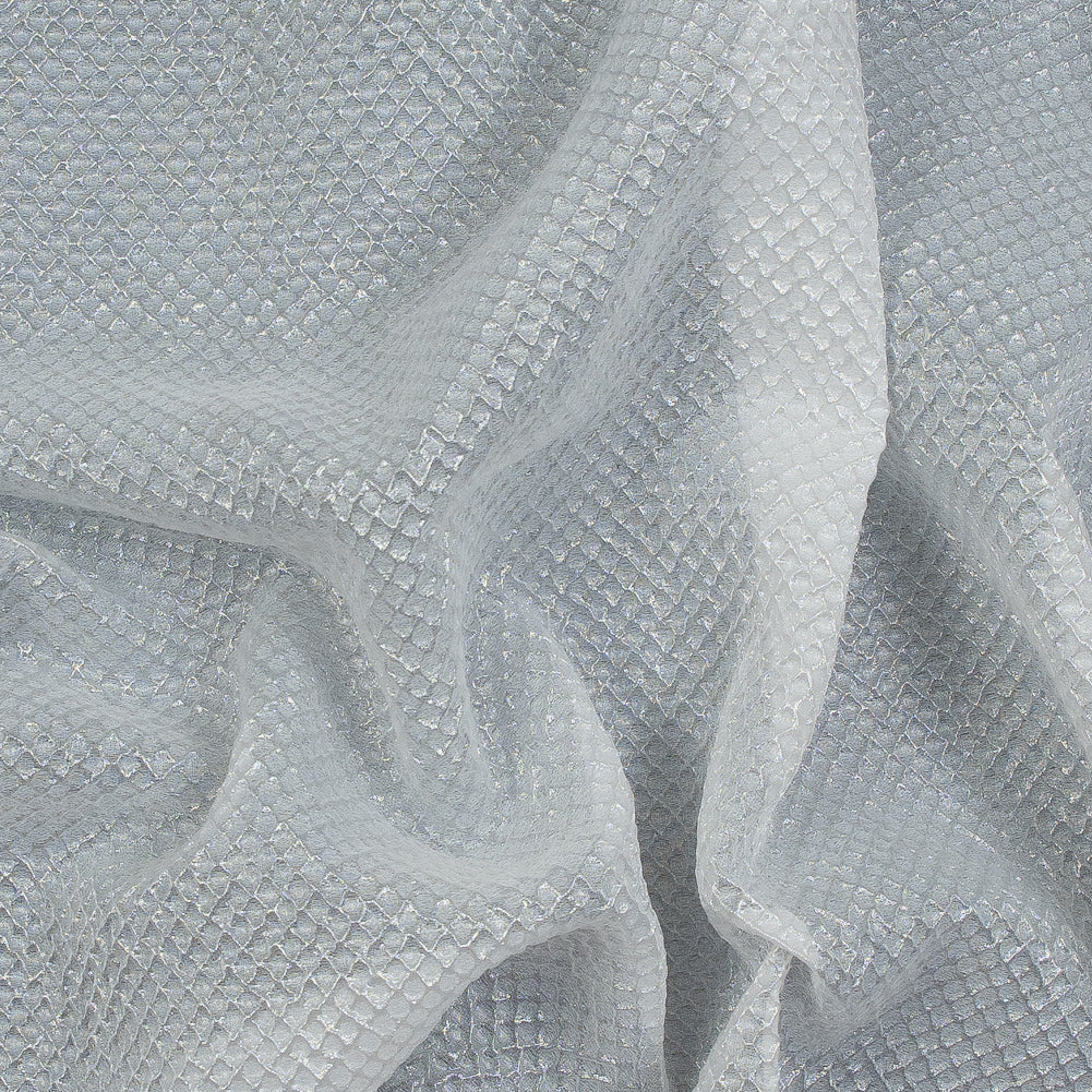 Marylin Metallic Transparent White Diamond Quilted Brocade - Joann Fabrics
