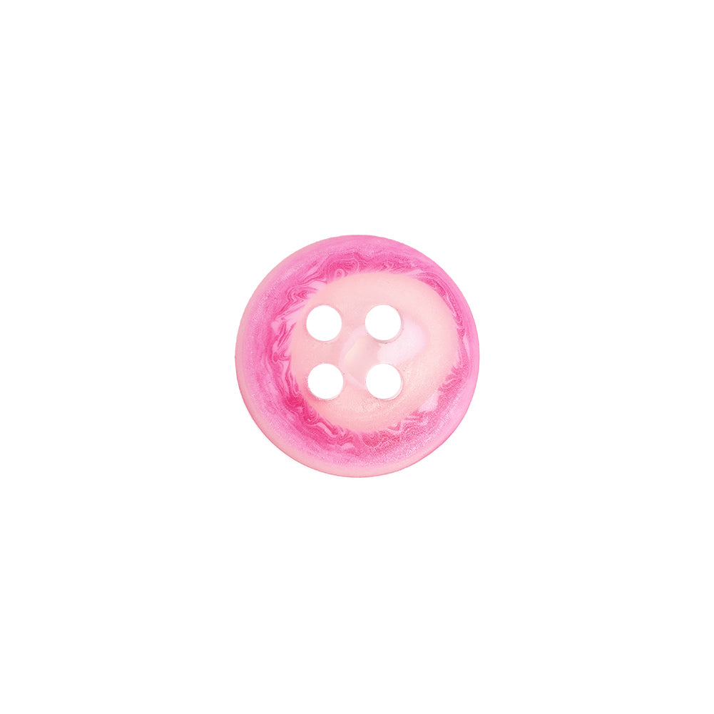 Transparent and Hot Pink Swirl 4-Hole Low Convex Button - 20L/12.5mm - Joann Fabrics