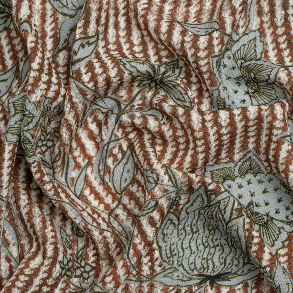 Mood Exclusive Brownstone on Bedford Crinkled Gauzy Viscose Crepe - Joann Fabrics