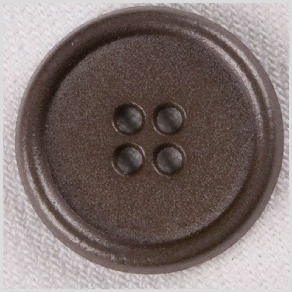 Metal 4-Hole Button - 32L/20mm - Antique Gray Rolled Rim - Joann Fabrics