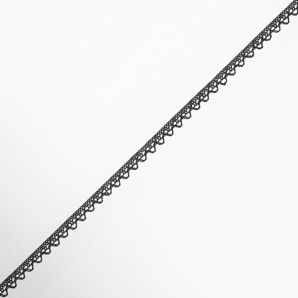 Black European Crochet Trim - 0.25