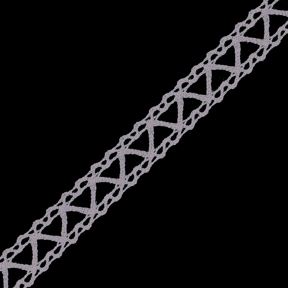 Light Pink European Cotton Crochet Trim - 0.5