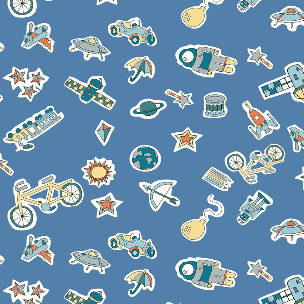 Liberty Art Fabrics Blue Treasures in the Sky Lasenby Quilting Cotton - Joann Fabrics
