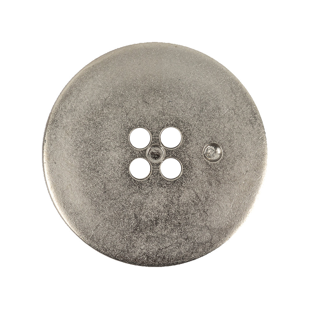 Matte Nickel Textured 4-Hole Saucer Button - 44L/28mm - Joann Fabrics