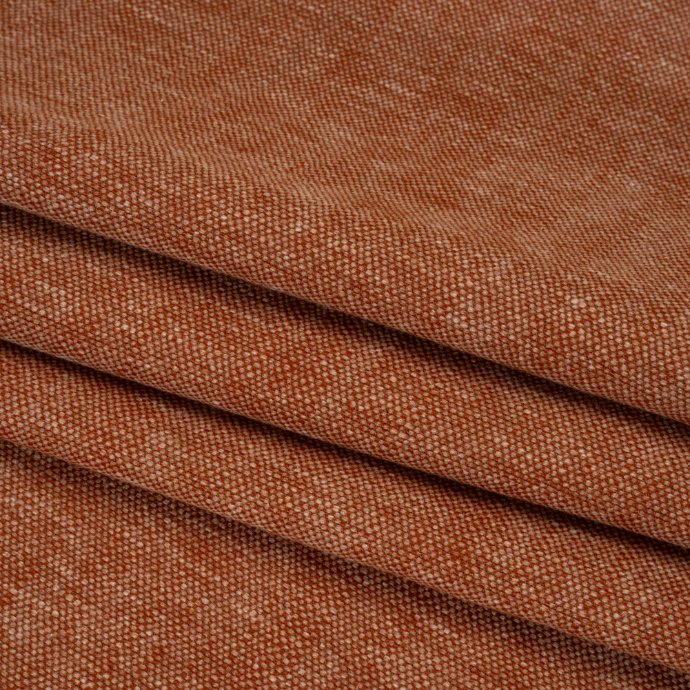 Linen Look Recycled Polyester and Cotton Woven - Paprika - British Imported - Joann Fabrics
