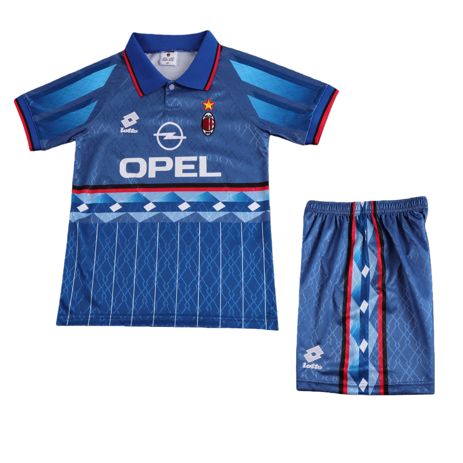 Retro AC Milan 1995-96 Away Kids Kit - UnitedFutballJersey