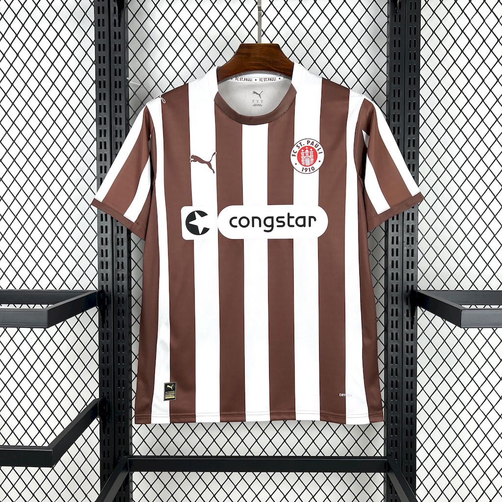 2025/2026 St Pauli Home Football Jersey 1:1 Thai Quality
