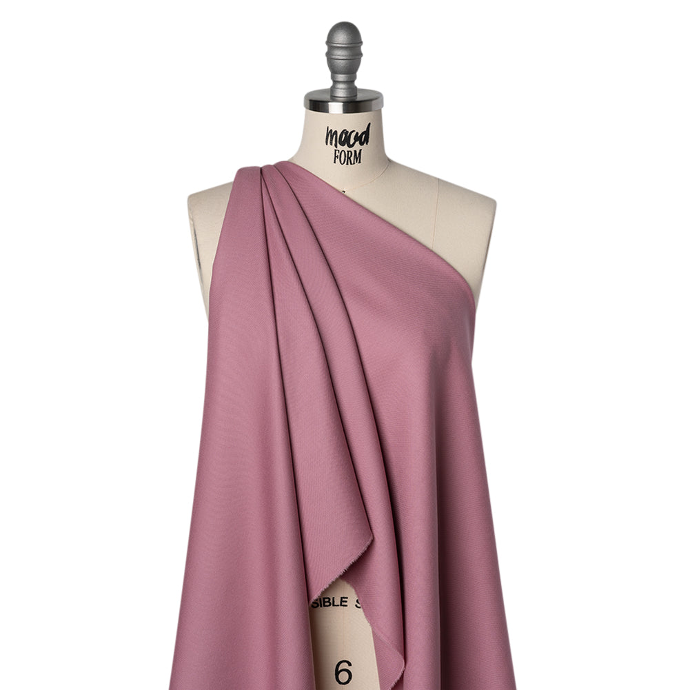 Virgin Merino Wool Twill Suiting Made in Italy - Dusty Rose - Joann Fabrics
