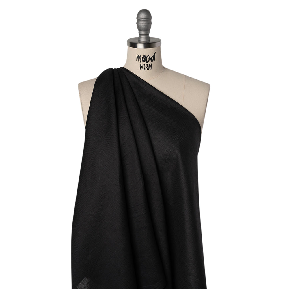 Lightweight Linen Woven - Black - Famous Australian Designer Deadstock - Joann Fabrics