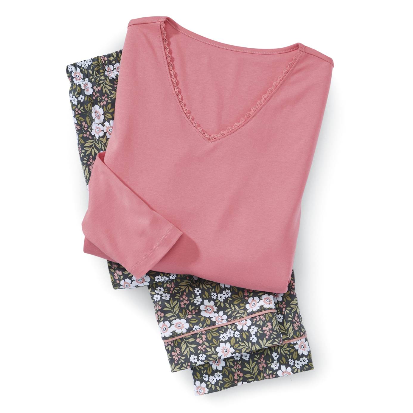 Peruvian Cotton Knit Dream Garden PJ Set, Luxurious Comfort & Quality - Northstyle Catalog