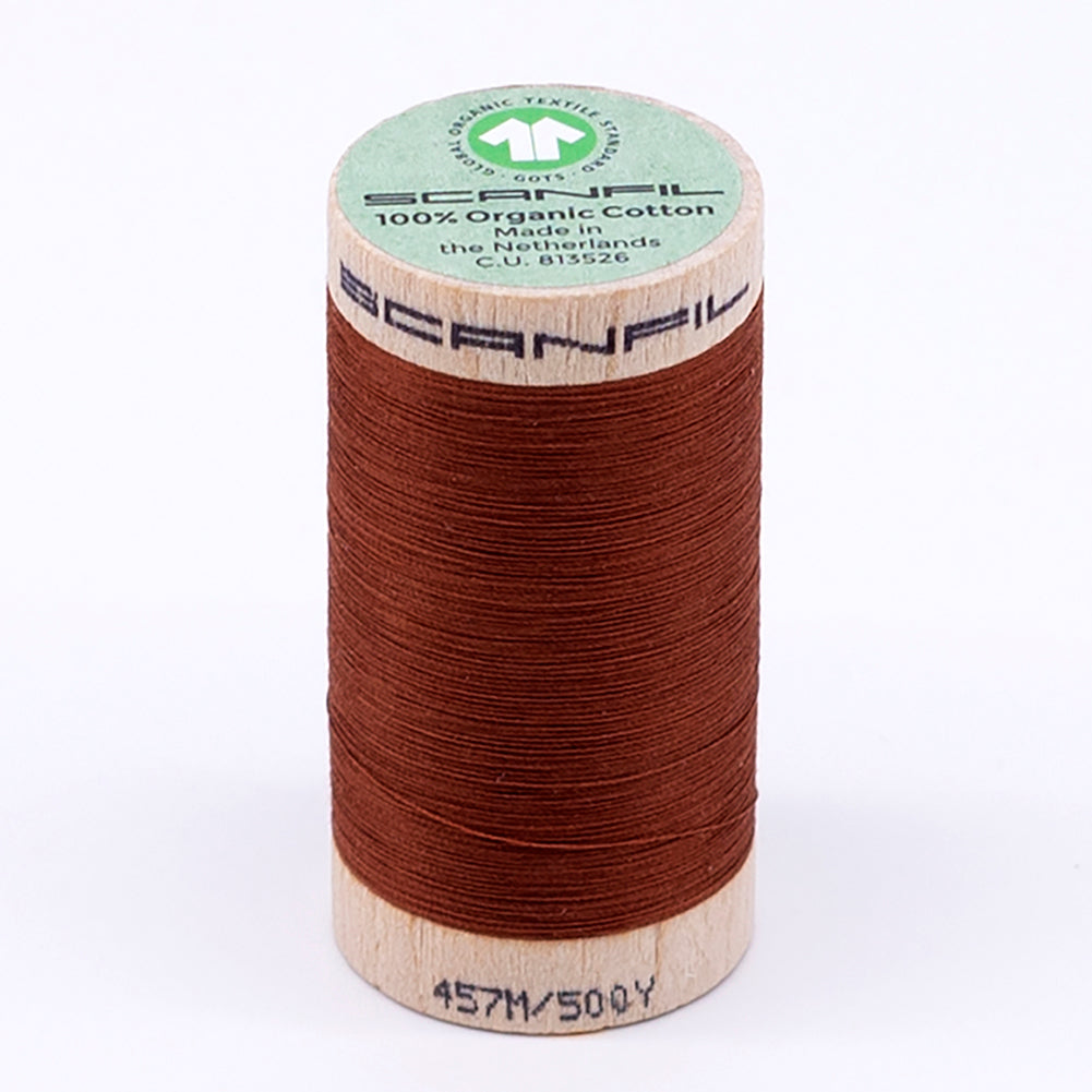 SCANFIL® 50wt Organic Pima Cotton Thread 500 yds - 4828 Baked Clay - Joann Fabrics