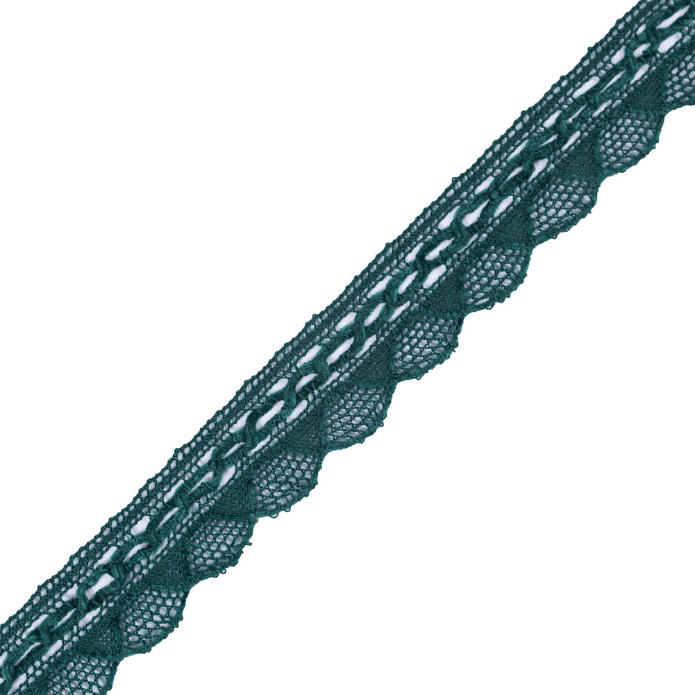 Green Crochet Chenille Trim - 1.5