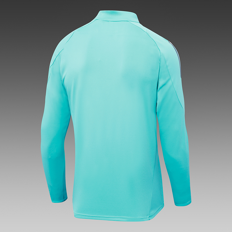 2024/2025 Real Madrid Light Green Half-Pull Training Suit Football Shirt 1:1 Thai Quality Set