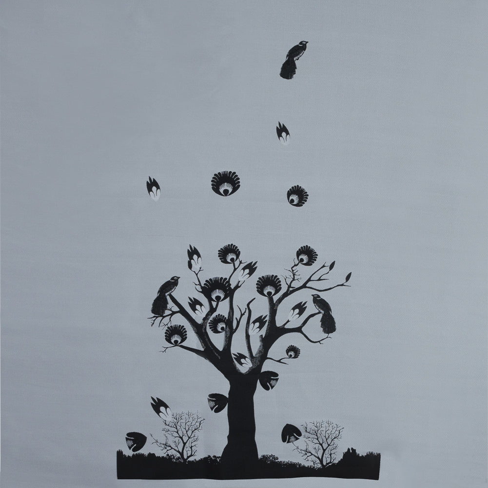 Black and Silver Landscape Jacquard Panel - Joann Fabrics
