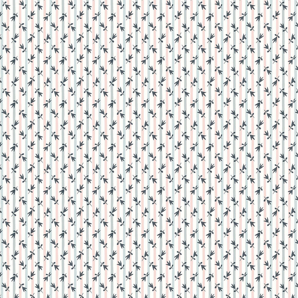 Liberty Art Fabrics Gray Millefleur Stripe Lasenby Quilting Cotton - Joann Fabrics