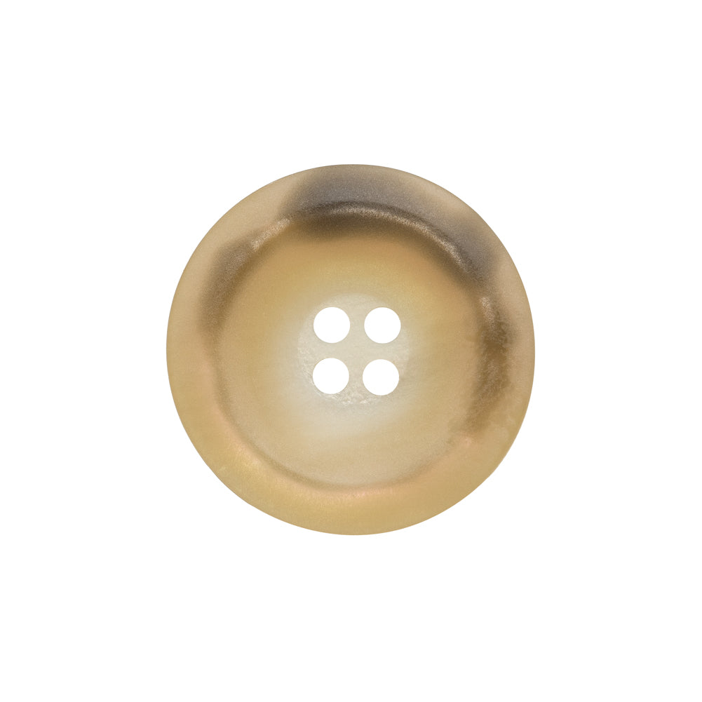 Rolled Rim 4-Hole Plastic Button - Beige and Taupe Iridescent - 36L/23mm - Joann Fabrics