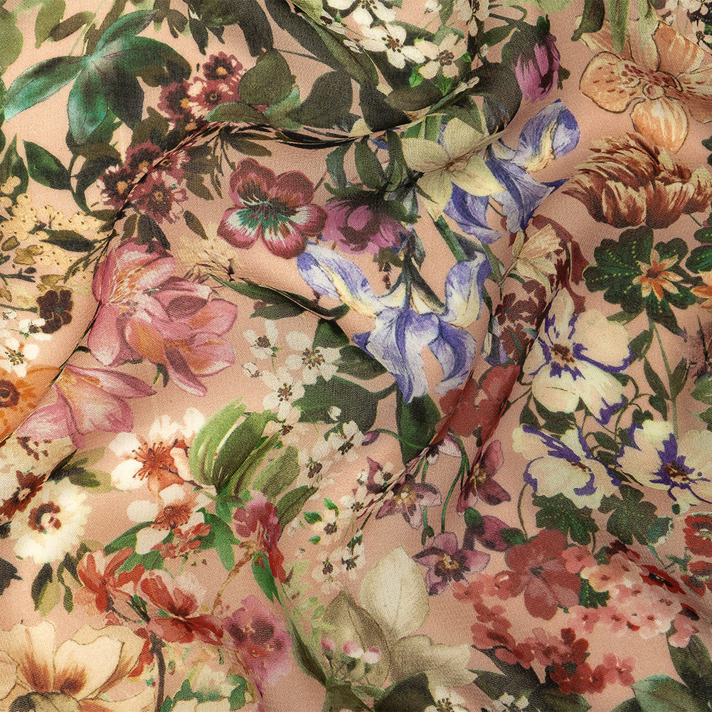 Mood Exclusive Pink Botanical Bounty Viscose Georgette - Joann Fabrics