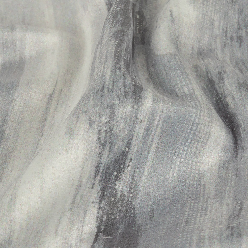 Polyester Knit Microvelvet Print - Slate Brushstrokes - British Imported - Joann Fabrics