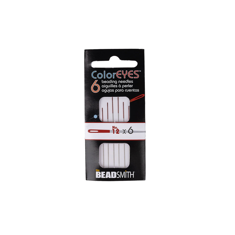 Coloreyes #12 Red Beading Needles - 2.25