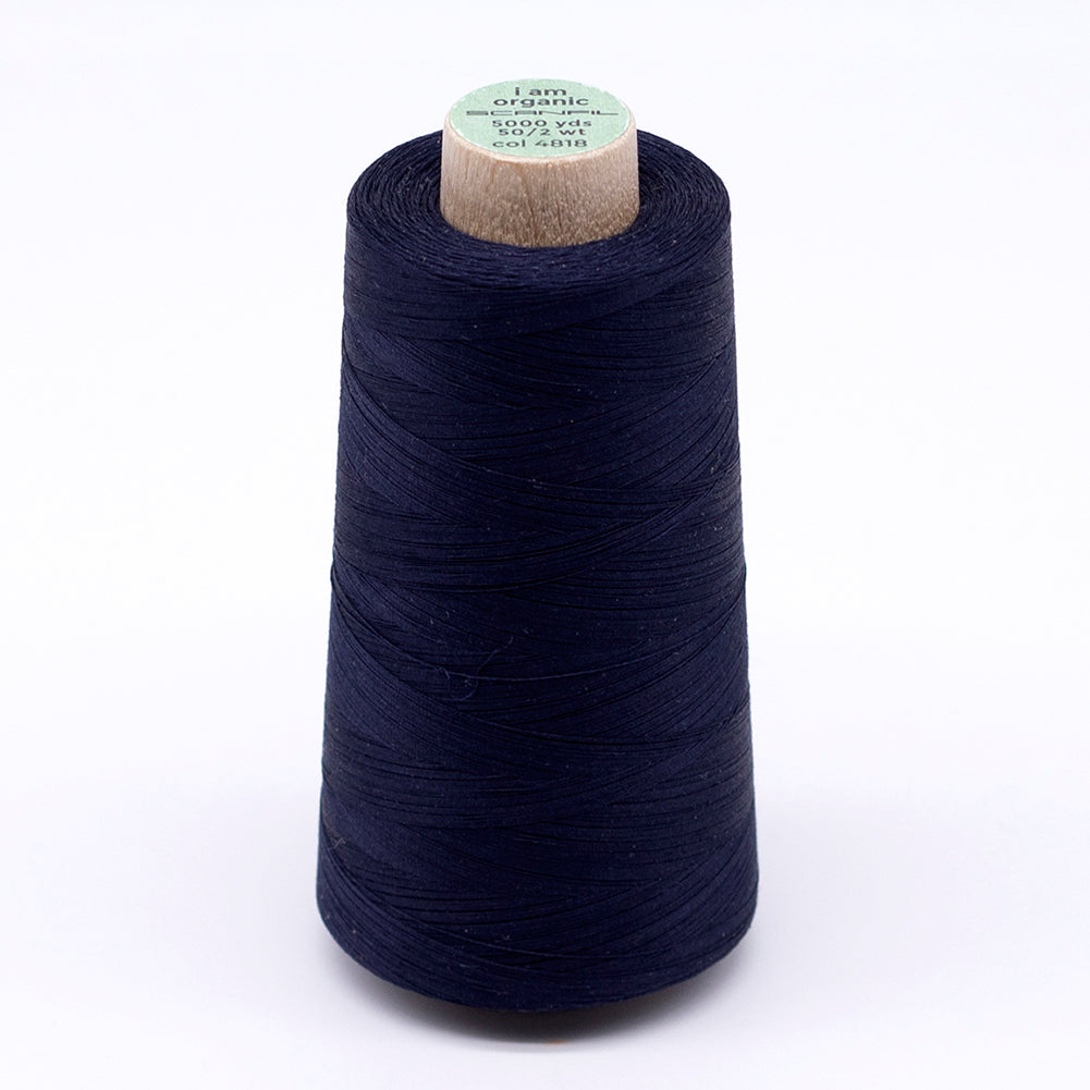 SCANFIL® 50wt Organic Pima Cotton Thread 5000 yd Cones - 4818 Night Sky - Joann Fabrics