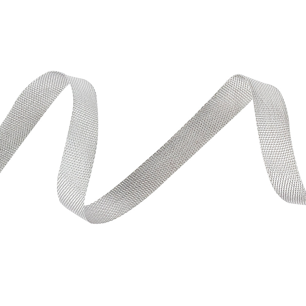 Light Gray Woven Edge Rayon Seam Binding - 0.25