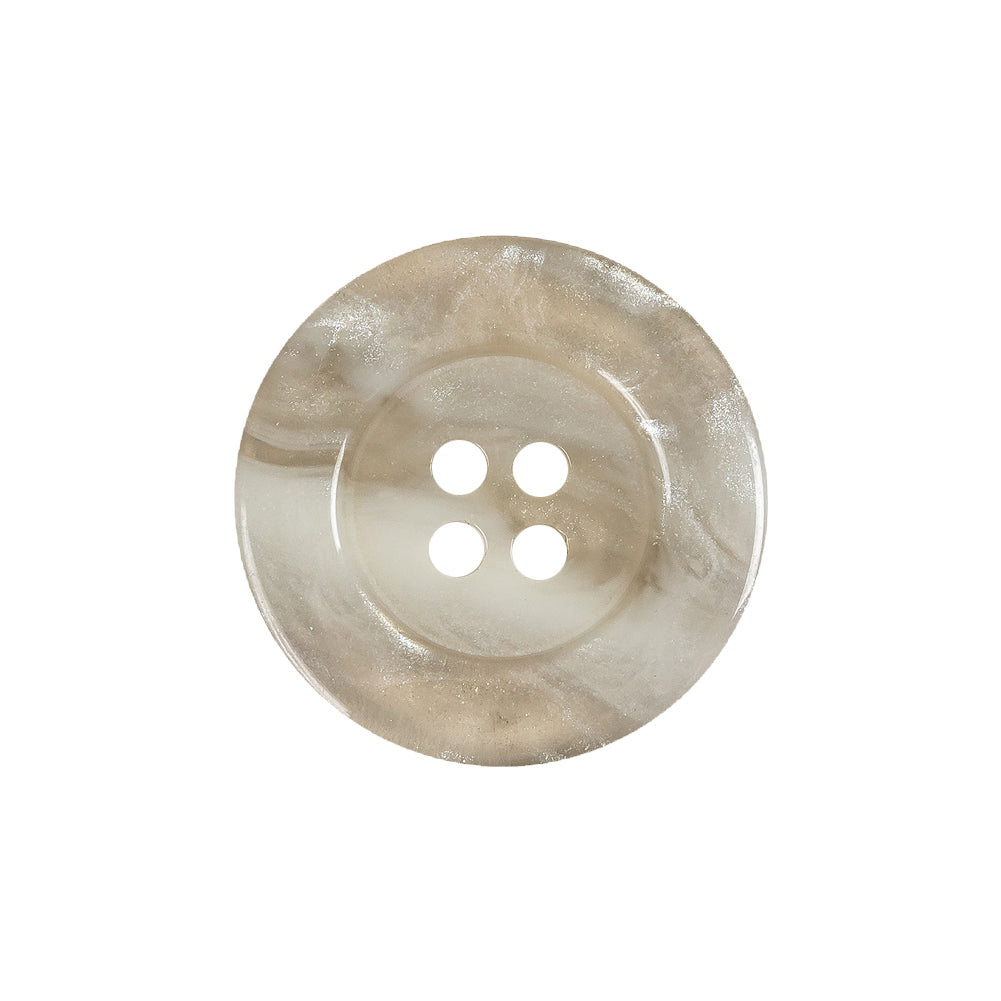 Translucent Bright White Shimmering 4-Hole Wide-Rimmed Plastic Button - 36L/23mm - Joann Fabrics