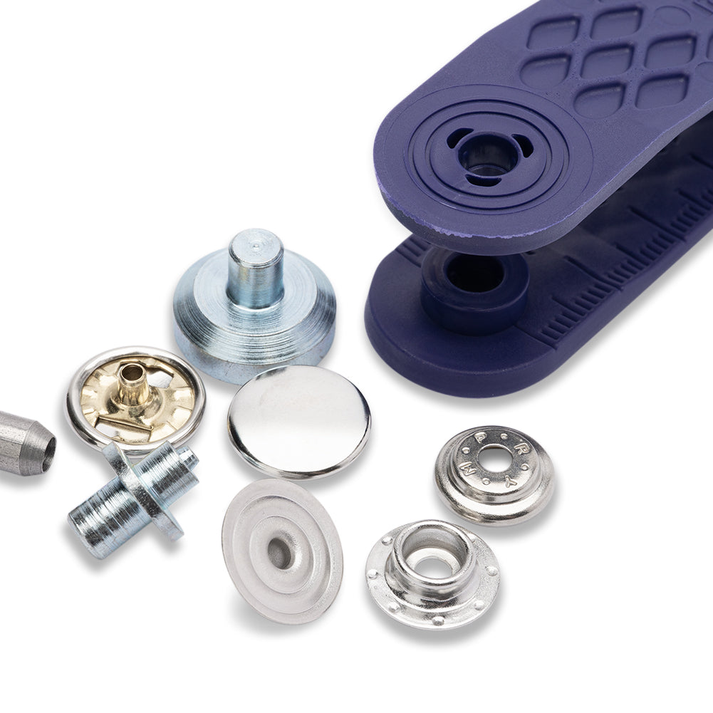 Prym Sport Mini Press Fasteners with Tools - Oxidized Black 13mm - 10pc - Joann Fabrics