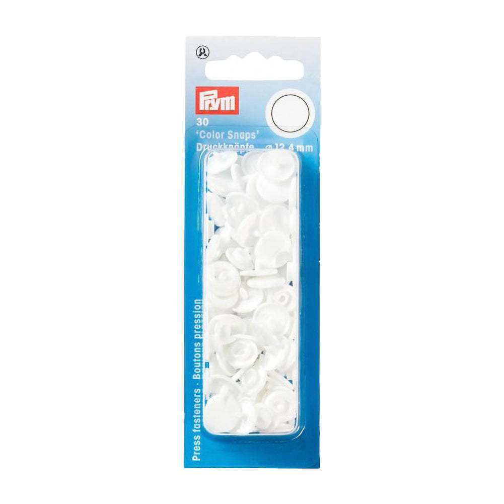 Prym Color Snaps - White 12.4mm - 30pc - Joann Fabrics