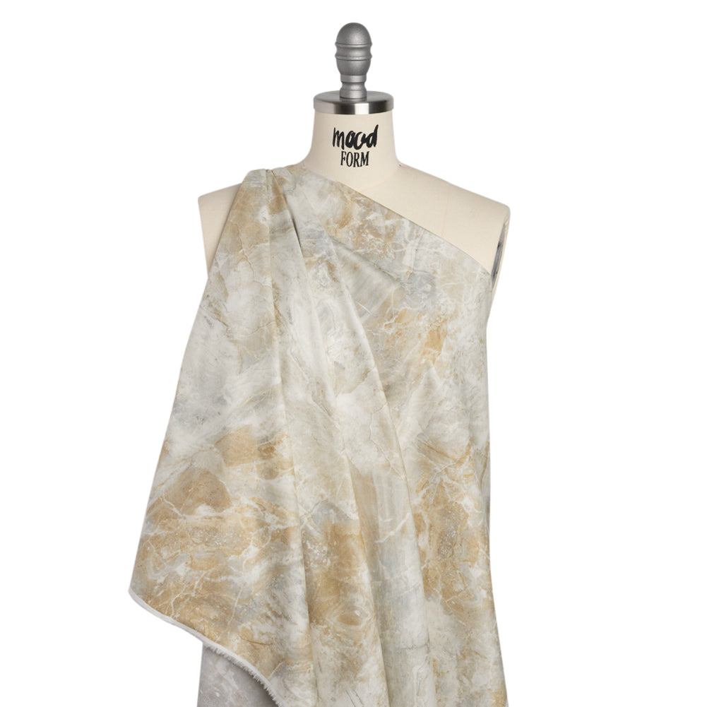 Stonehenge Quilting Cotton by Northcott - Cream Marble 3 Stone Swirl Abstract - Surfaces Collection - Joann Fabrics