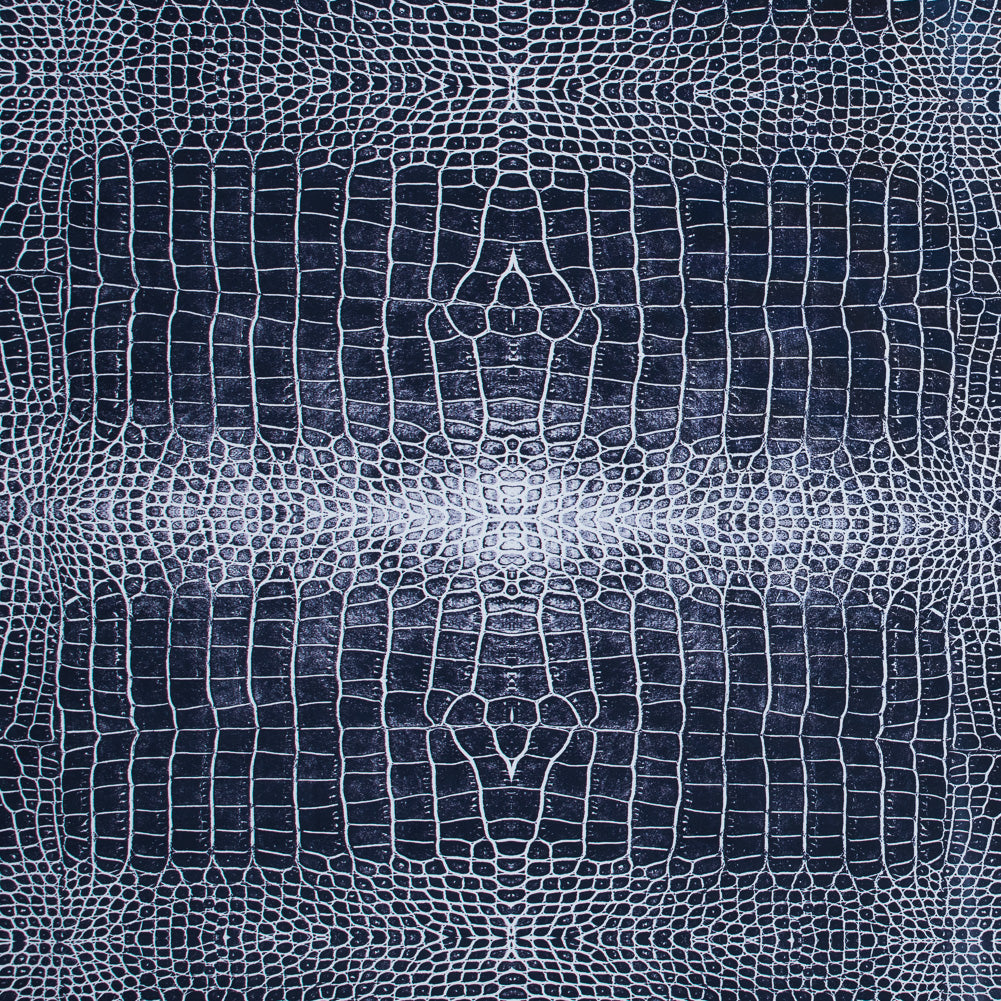 Navy Crocodile Caye UV Protective Compression Swimwear Tricot with Aloe Vera Microcapsules - Joann Fabrics