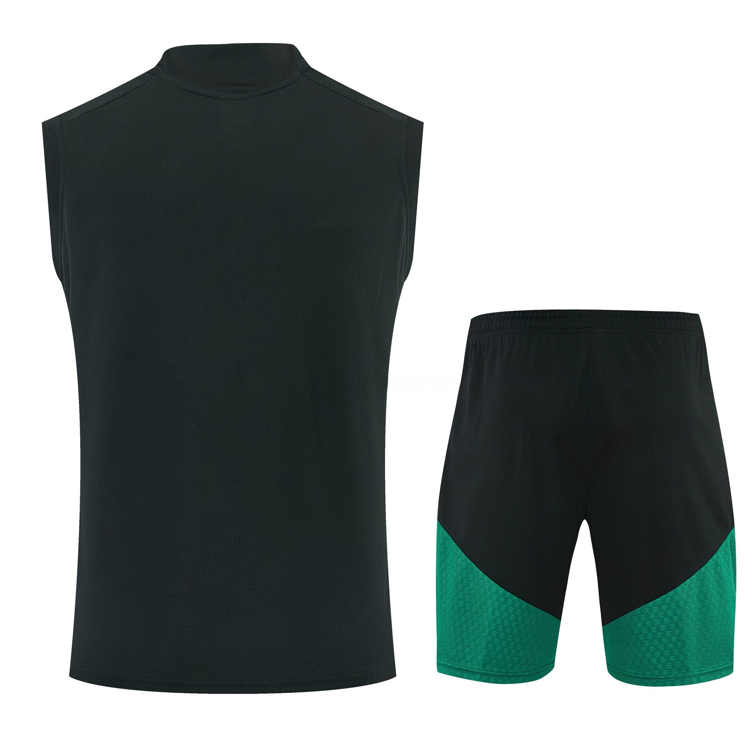 Mexico 2026 Vest Training Set - Black With Green Vest and Shorts - UnitedFutballJersey