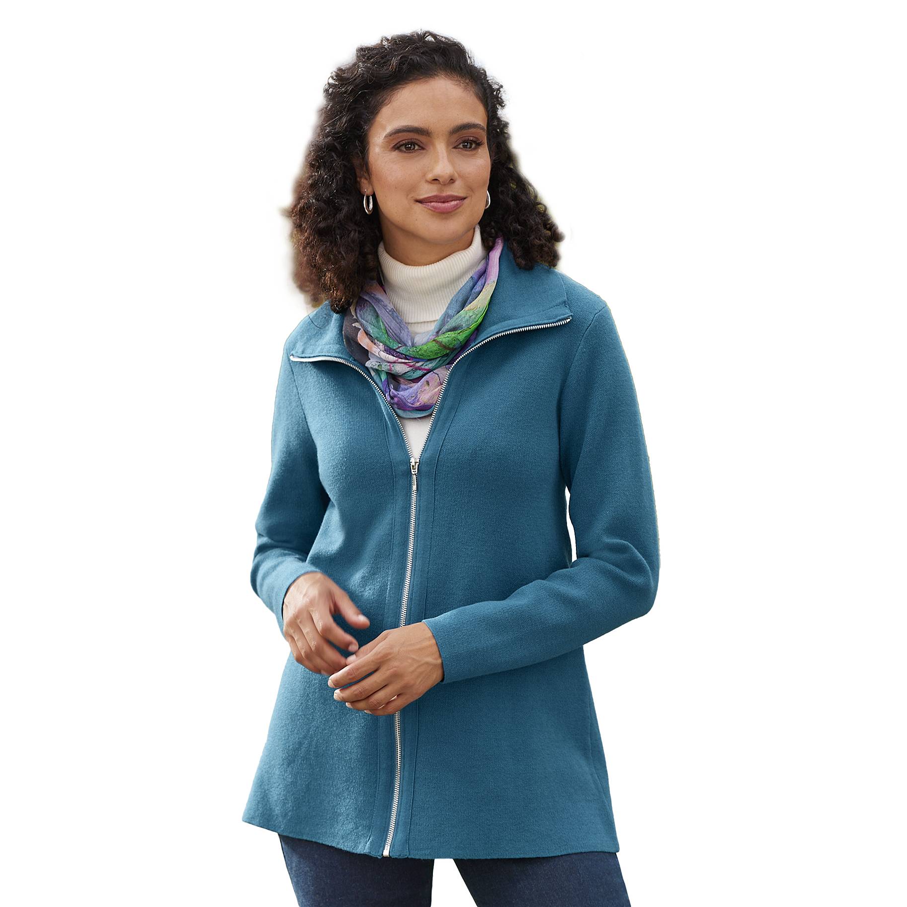 Soft Zip-Front Cardigan - Northstyle Catalog