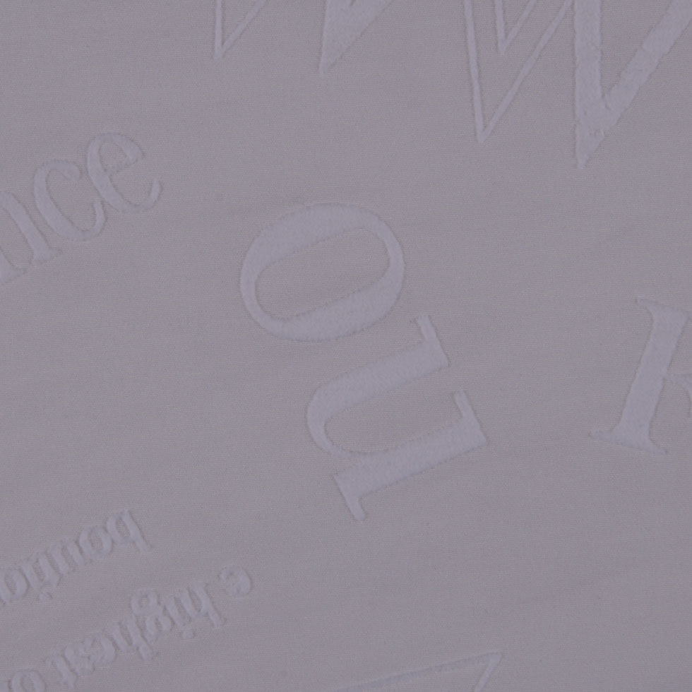 Italian White Flocked-Letter Cotton - Joann Fabrics