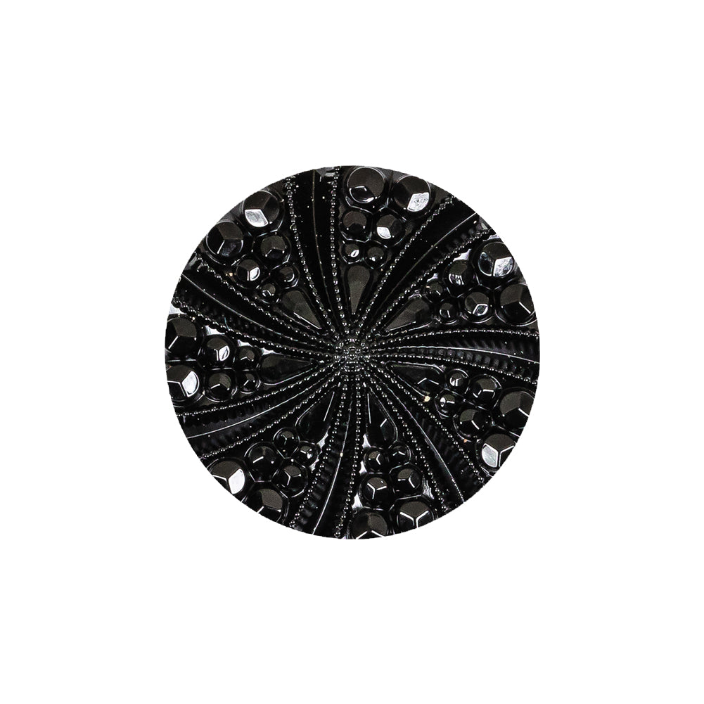 Black Bevel Cut Shank Back Plastic Button - 36L/23mm - Joann Fabrics