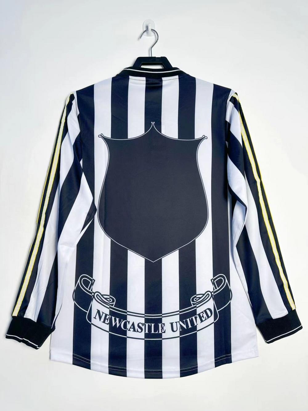 1997-1999 Retro Long Sleeve Newcastle United Home Soccer Jersey 1:1 Thai Quality