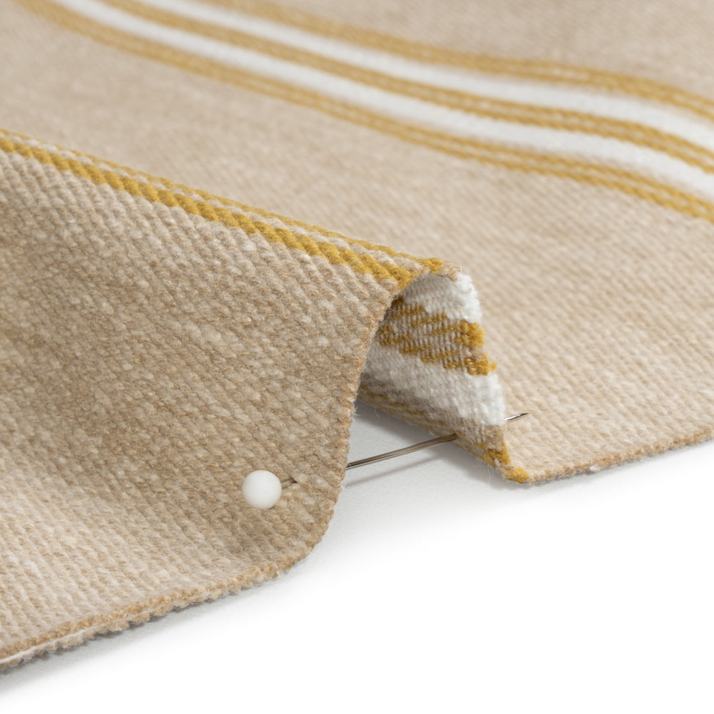 Cotton and Polyester Drapery Twill - Pollen Striped - British Imported - Joann Fabrics