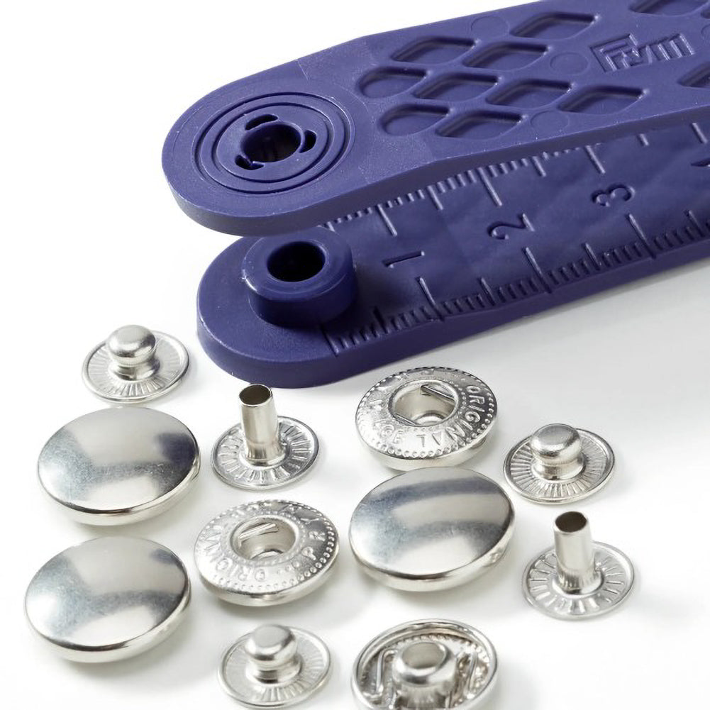 Prym Anorak Press Fasteners with Tools - Silver 15mm - 10pc - Joann Fabrics