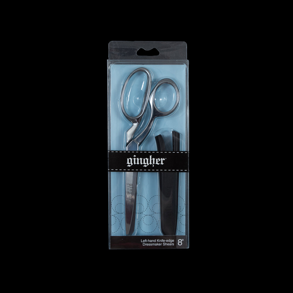 Gingher Left Hand Dressmaker Shears with Sheath - 8