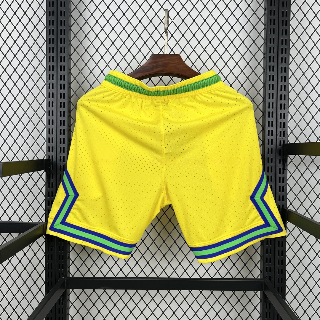 Brazil 2026 Yellow Casual Shorts - Fans Version - UnitedFutballJersey