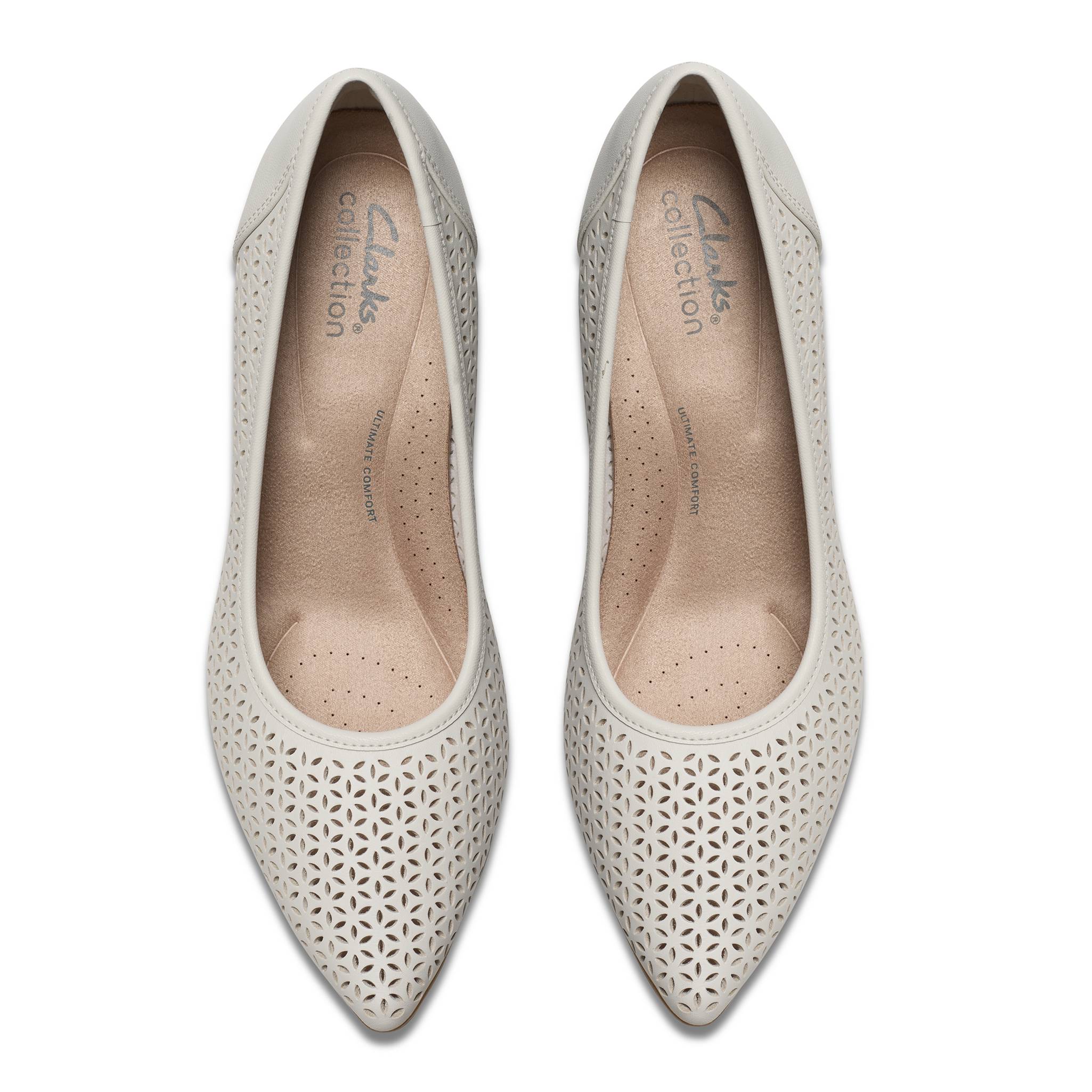 Clarks Lacey Leather Heel, Nonslip Outsole, 2