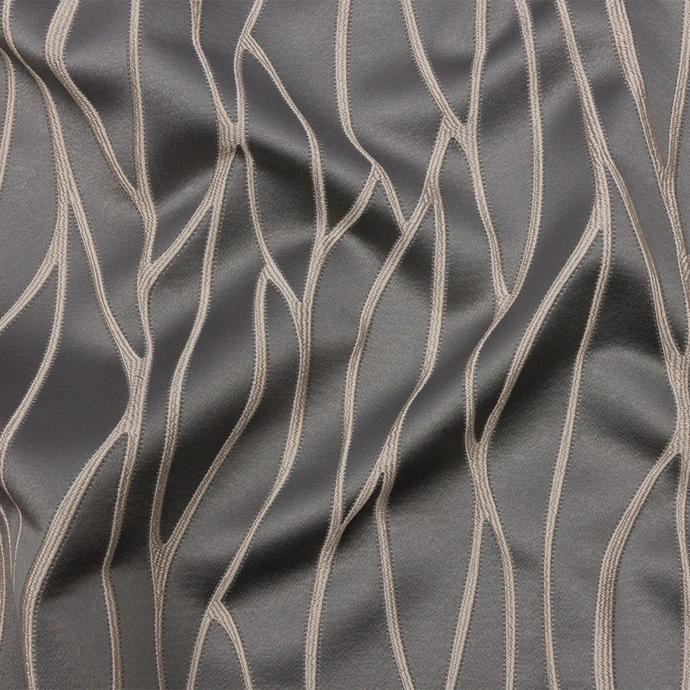 Satin-Faced Drapery Jacquard - Shadow Rippling Lines - British Imported - Joann Fabrics