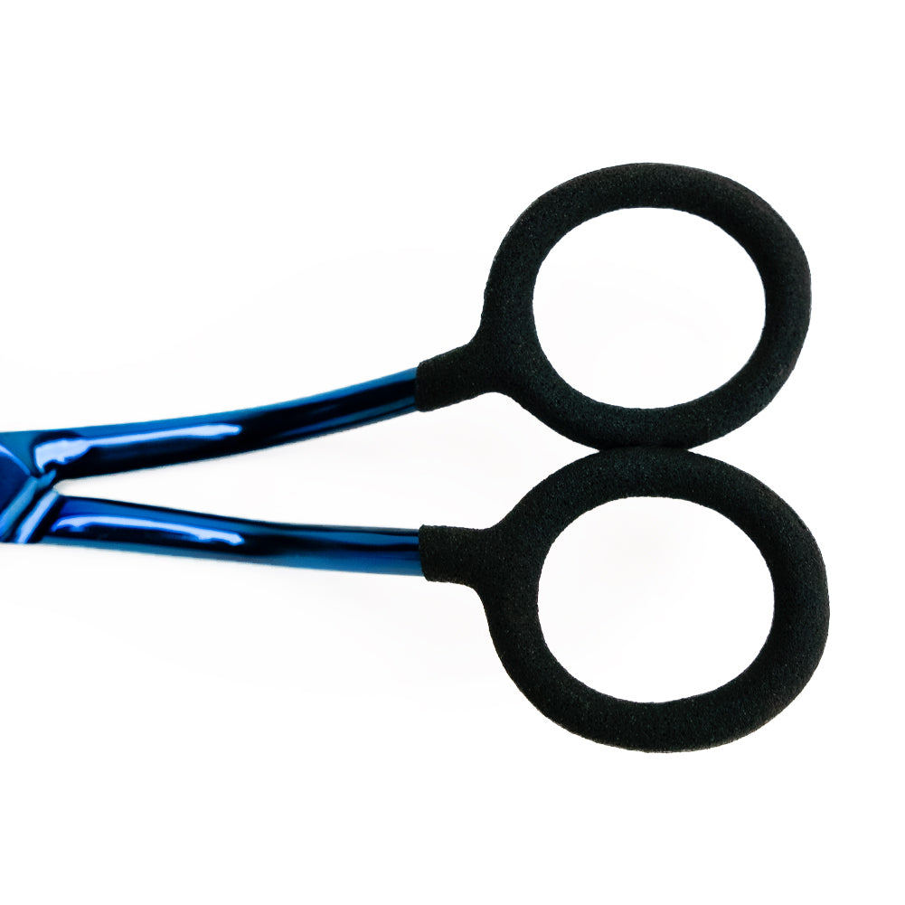 Mood Metallic Blue Duckbill Applique Scissors with Matte Rubber Grips - 6