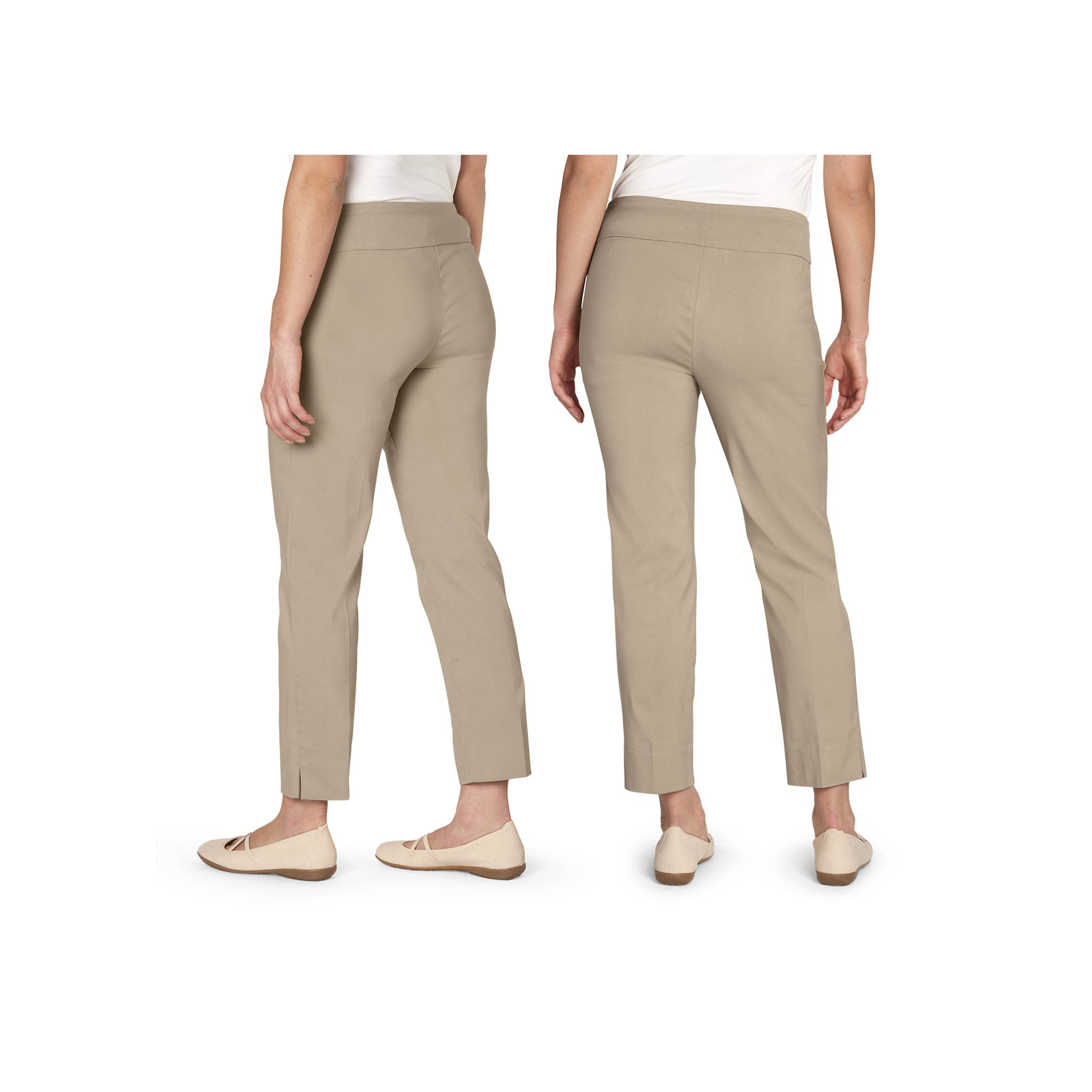 Slenderizing Ankle Pant, Tummy Control Panel, Wide Waistband, Slim Leg - Northstyle Catalog