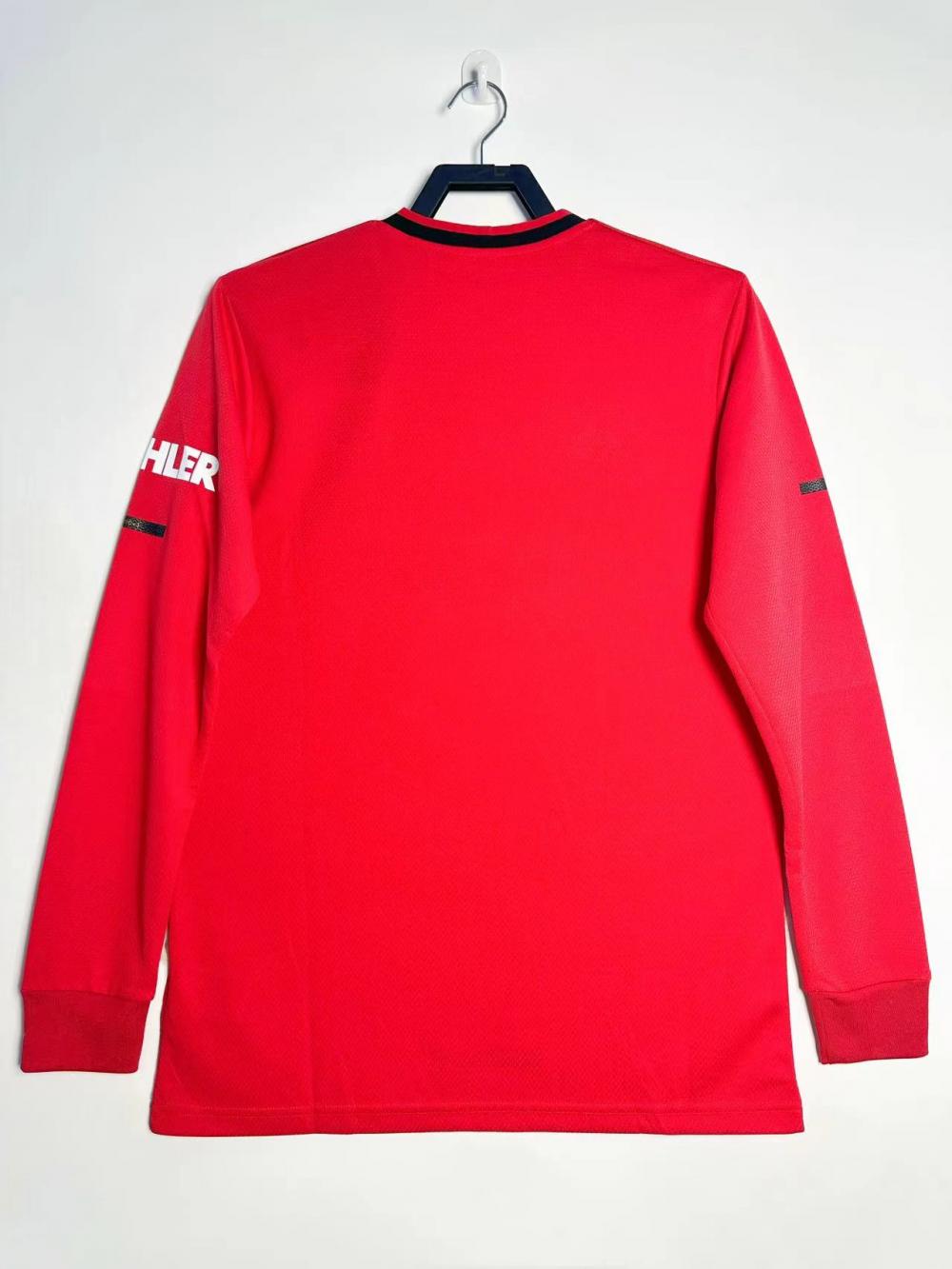 2019-2020 Retro Long Sleeve Manchester United Home Football Shirt 1:1 Thai Quality