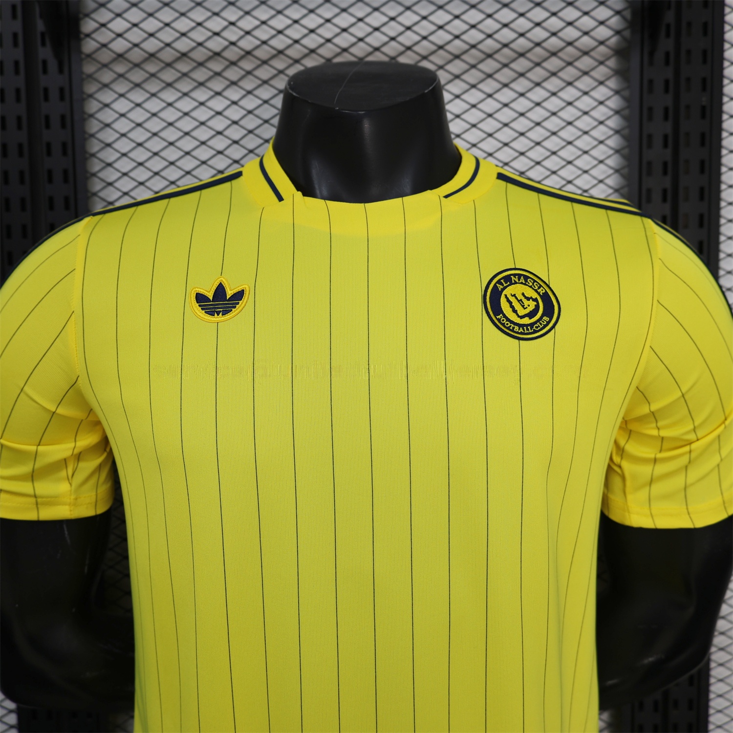 Al Nassr Riyadh Victory 25-26 Terrace Icon Retro Casual Style Yellow Jersey - Player Version - UnitedFutballJersey