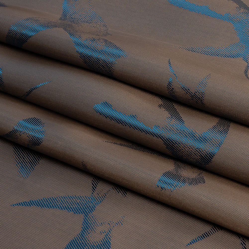 Hummingbirds Jacquard Lining - Blue and Beige Bi-Color - Joann Fabrics