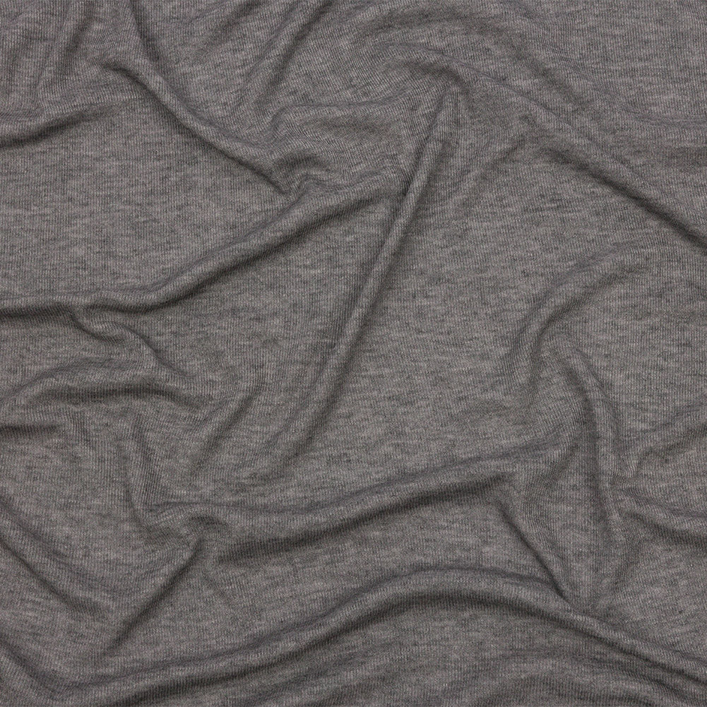 Heathered Pewter Lightweight Rayon Rib Knit - Joann Fabrics