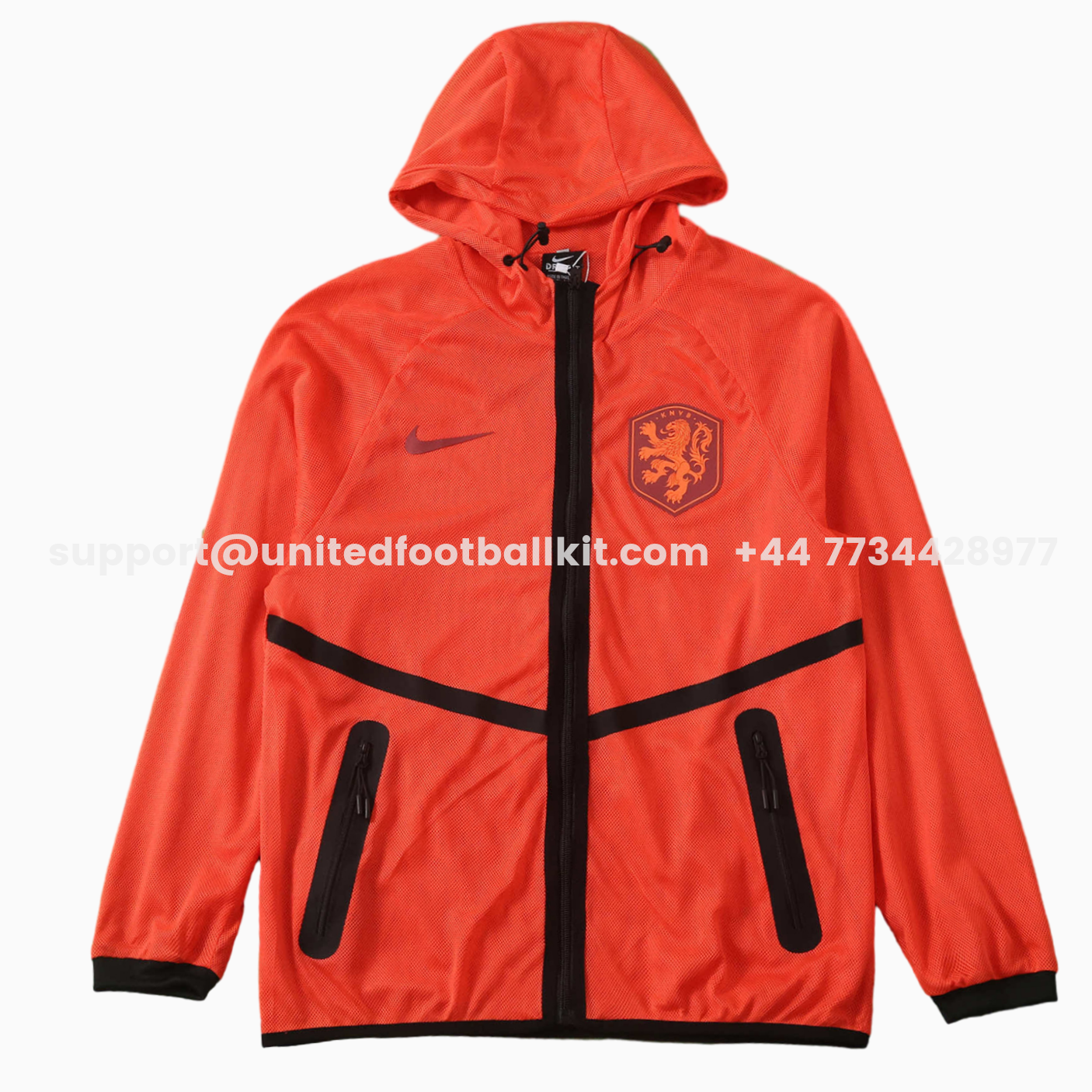 Netherlands 2026 World Cup Appearance Outfit Windbreaker - Orange - UnitedFutballJersey