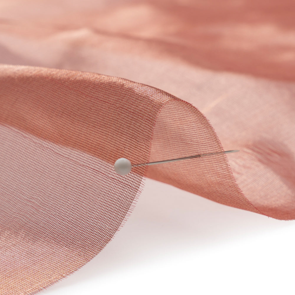 Metallic Silk Organza - Wine and Gold - Joann Fabrics