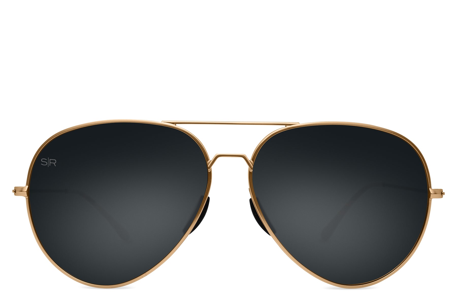 Tangle Free Aviator – Black Gold Polarized